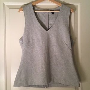 J. Crew Structured V-Neck Shell